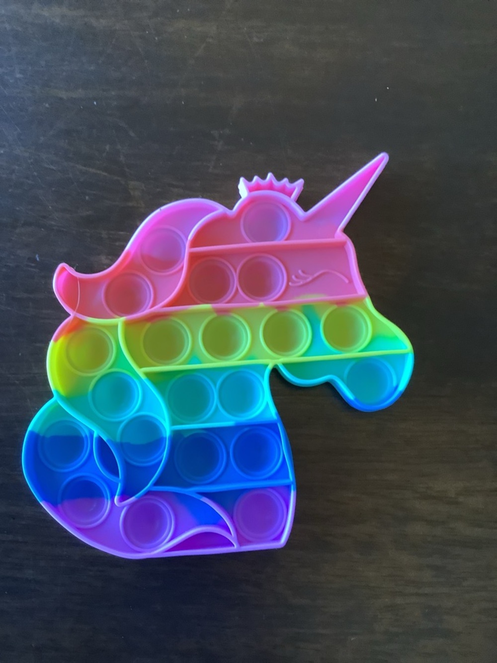 Rainbow Silicone Pop-It Fidget Toy - Picture 2 of 3